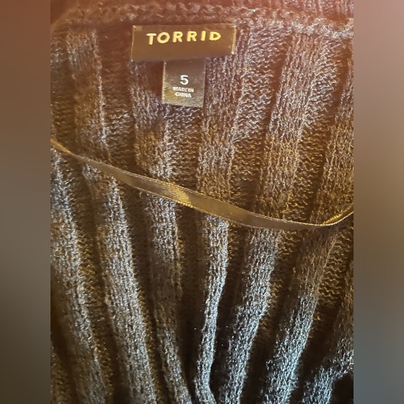 Torrid Black Cardigan Sweater Size 5 - Picture 5 of 5